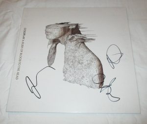 COLDPLAY SIGNED A RUSH OF BLOOD TO THE HEAD SIGNED VINYL RECORD JSA COLLECTIBLE MEMORABILIA