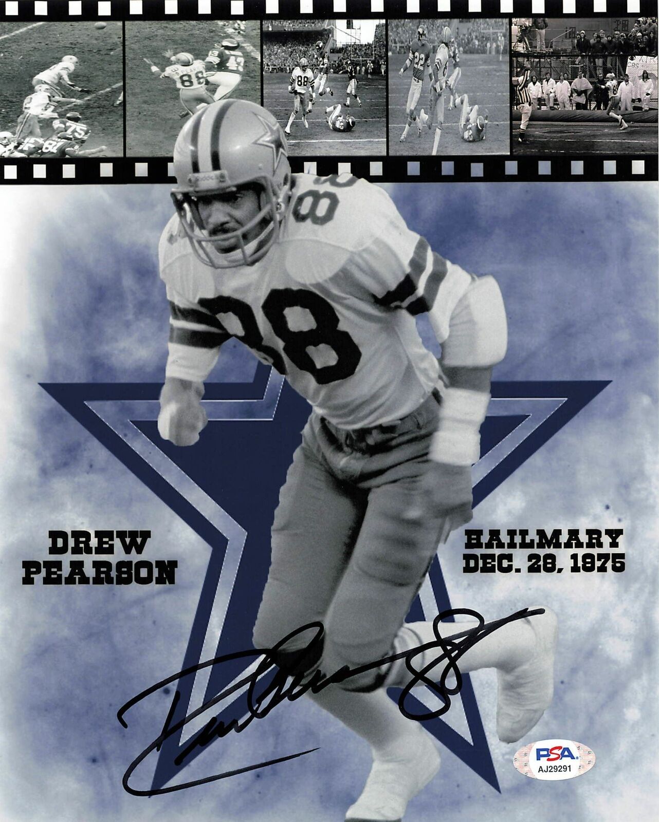 DREW PEARSON DALLAS COWBOYS 8X10 SPORTS PHOTO (I)