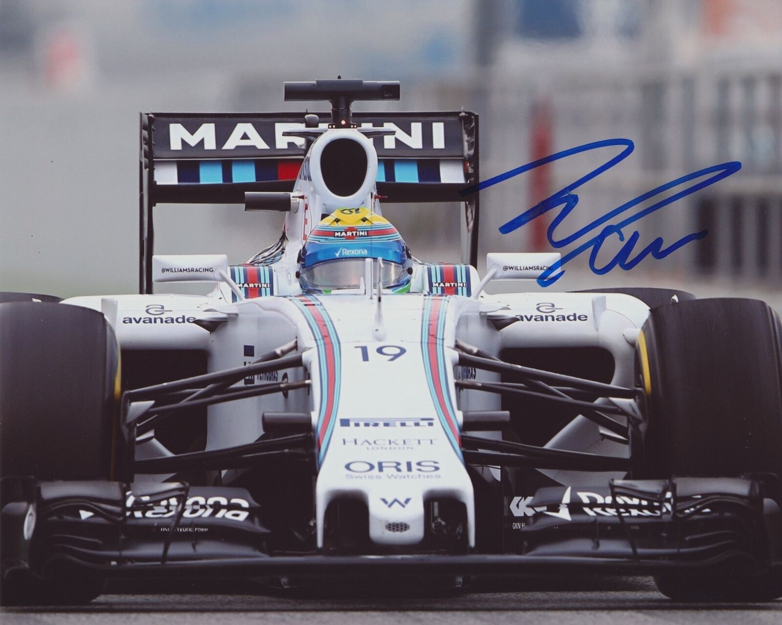 FELIPE MASSA SIGNED WILLIAMS MARTINI RACING F1 FORMULA 1 8X10 PHOTO 2 ...