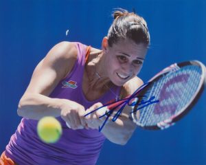 FLAVIA PENNETTA SIGNED WTA TENNIS 8X10 PHOTO 9 COLLECTIBLE MEMORABILIA