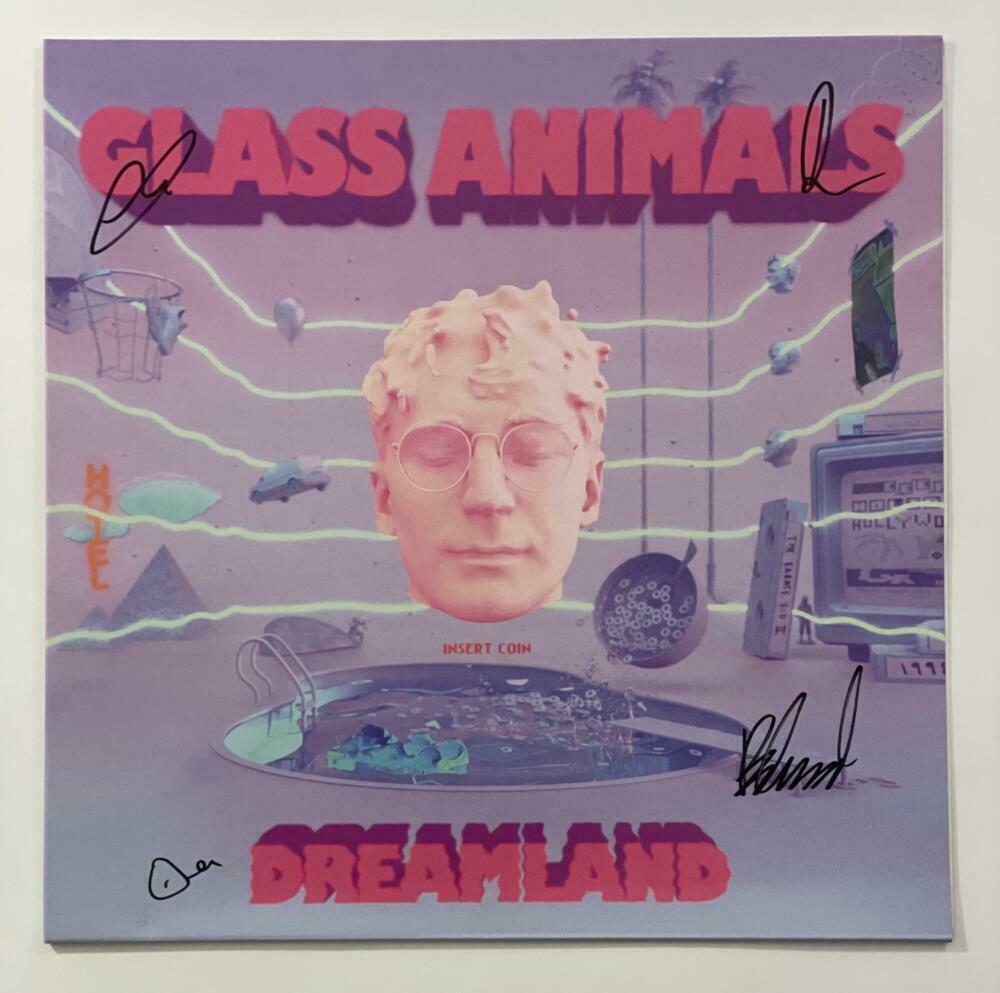 GLASS ANIMALS BAND SIGNED AUTOGRAPH ALBUM VINYL RECORD - DREAMLAND VERY ...