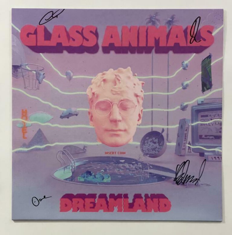 Glass Animals (x4) Signed Autograph Album Vinyl Record - Dreamland W 