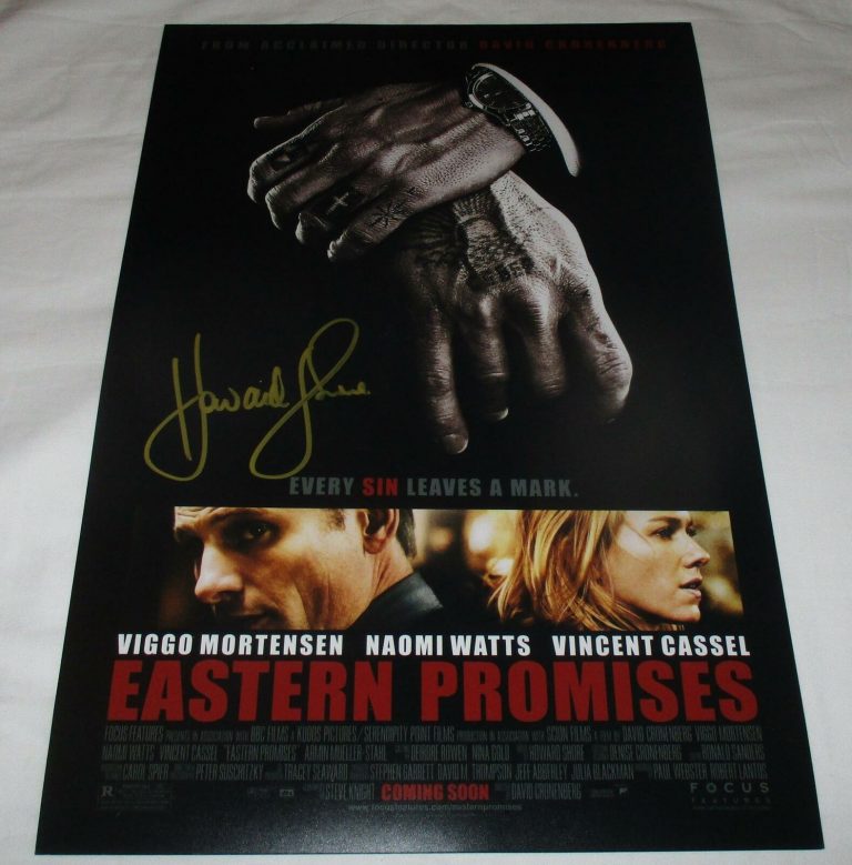 HOWARD SHORE SIGNED EASTERN PROMISES 12X18 MOVIE POSTER COLLECTIBLE MEMORABILIA