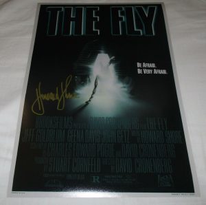 HOWARD SHORE SIGNED THE FLY 12X18 MOVIE POSTER COLLECTIBLE MEMORABILIA