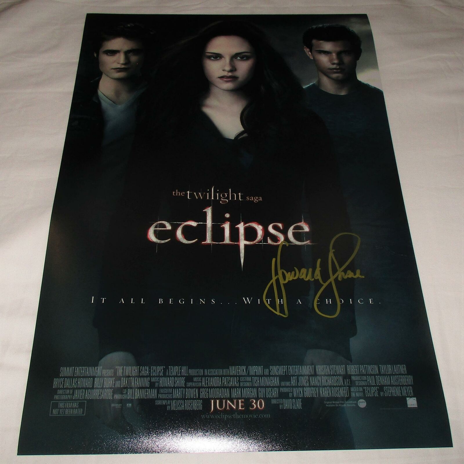 Twilight outlet posters signed