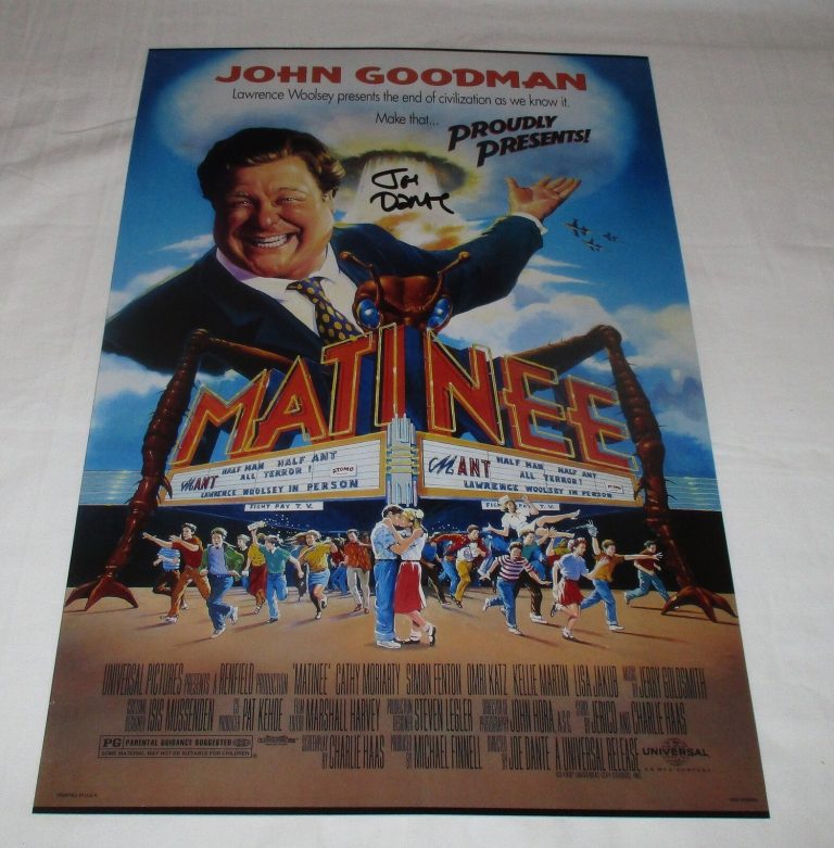 JOE DANTE SIGNED MATINEE 12X18 MOVIE POSTER COLLECTIBLE MEMORABILIA
