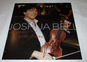 JOSHUA BELL SIGNED AT HOME WITH FRIENDS 12X12 PHOTO COLLECTIBLE MEMORABILIA