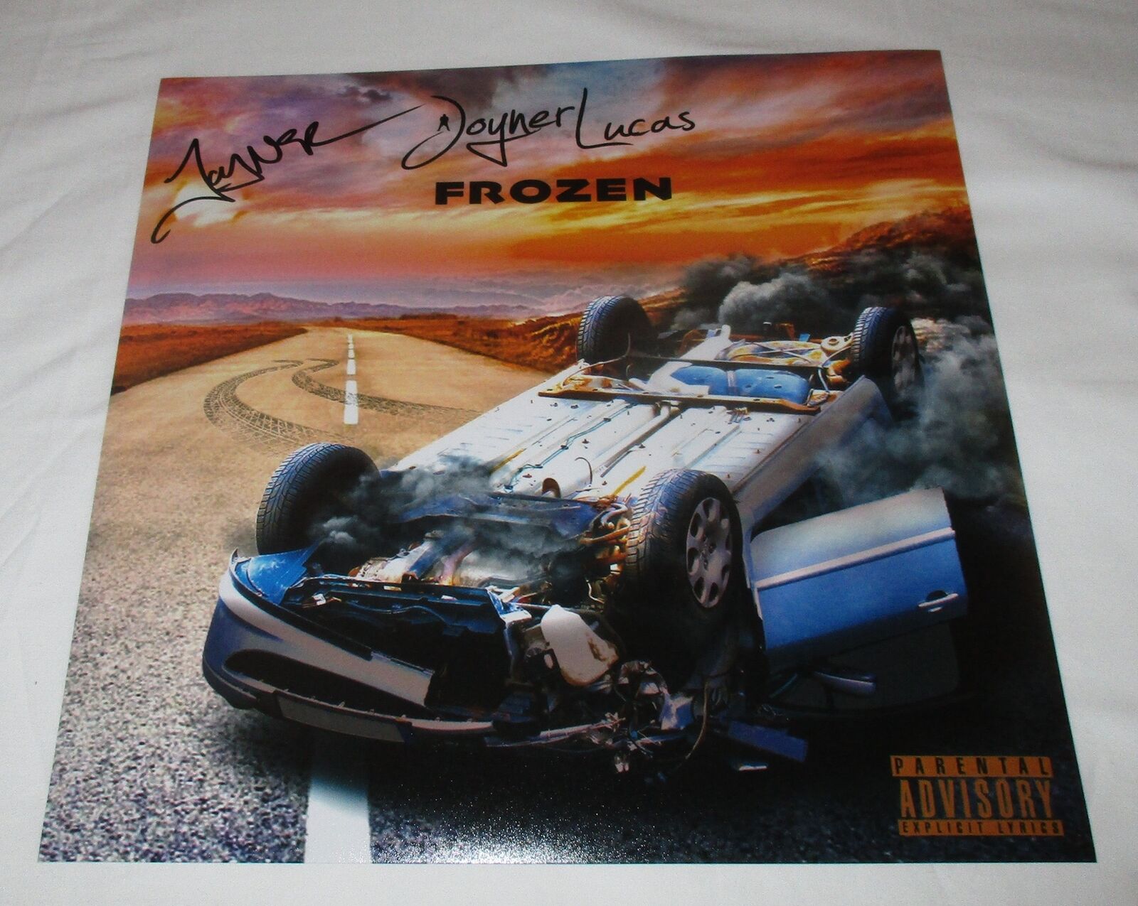 JOYNER LUCAS SIGNED FROZEN 12X12 PHOTO Autographia