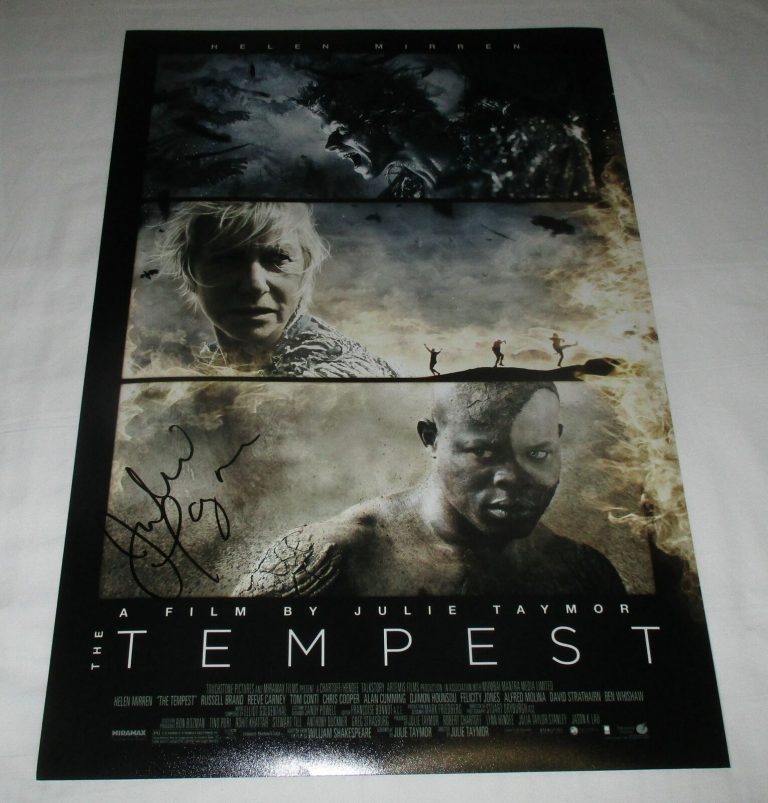 JULIE TAYMOR SIGNED THE TEMPEST 12X18 MOVIE POSTER COLLECTIBLE MEMORABILIA