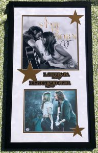 LADY GAGA BRADLEY COOPER SIGNED A STAR IS BORN FRAMED PHOTO PSA AUTOGRAPHED COLLECTIBLE MEMORABILIA
