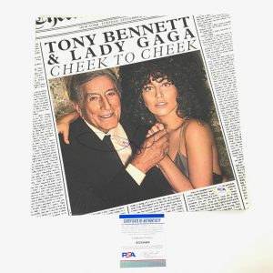 LADY GAGA SIGNED LP VINYL PSA/DNA ALBUM AUTOGRAPHED TONY BENNETT COLLECTIBLE MEMORABILIA
