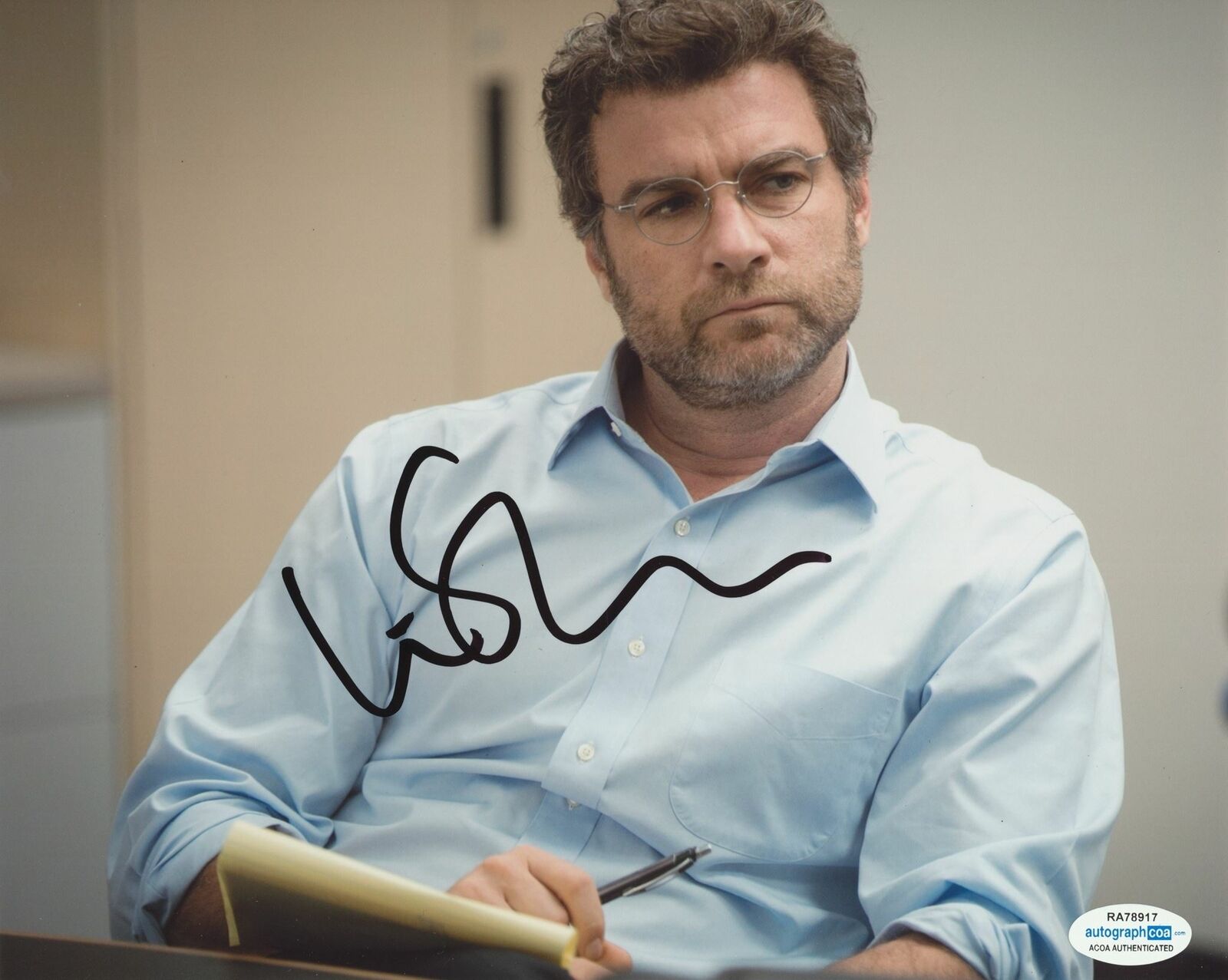 LIEV SCHREIBER SIGNED SPOTLIGHT 8X10 PHOTO ACOA | Autographia