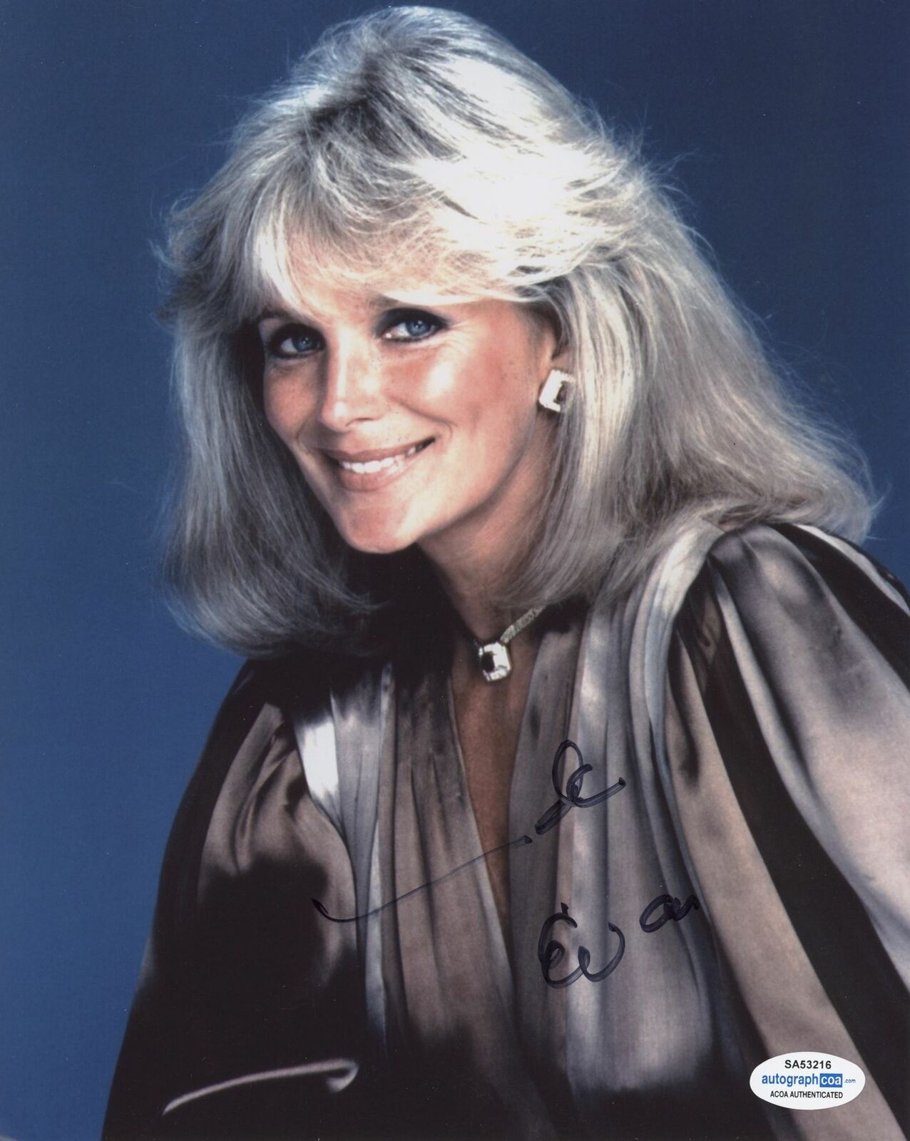 Linda Evans Signed Dynasty 8x10 Photo Acoa 