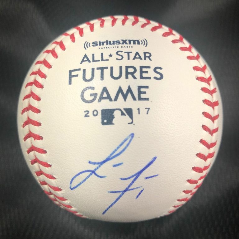 LUCIUS FOX SIGNED 2017 FUTURES GAME BASEBALL PSA/DNA BAHAMAS AUTOGRAPHED COLLECTIBLE MEMORABILIA