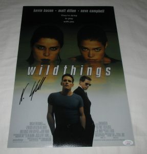 NEVE CAMPBELL SIGNED WILD THINGS 12X18 MOVIE POSTER JSA COLLECTIBLE MEMORABILIA
