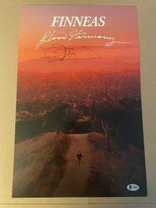 FINNEAS O’CONNELL SIGNED AUTOGRAPHED BLOOD HARMONY POSTER BILLIE EILISH COA COLLECTIBLE MEMORABILIA