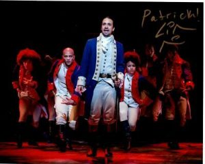 LIN-MANUEL MIRANDA AUTOGRAPHED SIGNED HAMILTON PHOTOGRAPH – TO PATRICK COLLECTIBLE MEMORABILIA