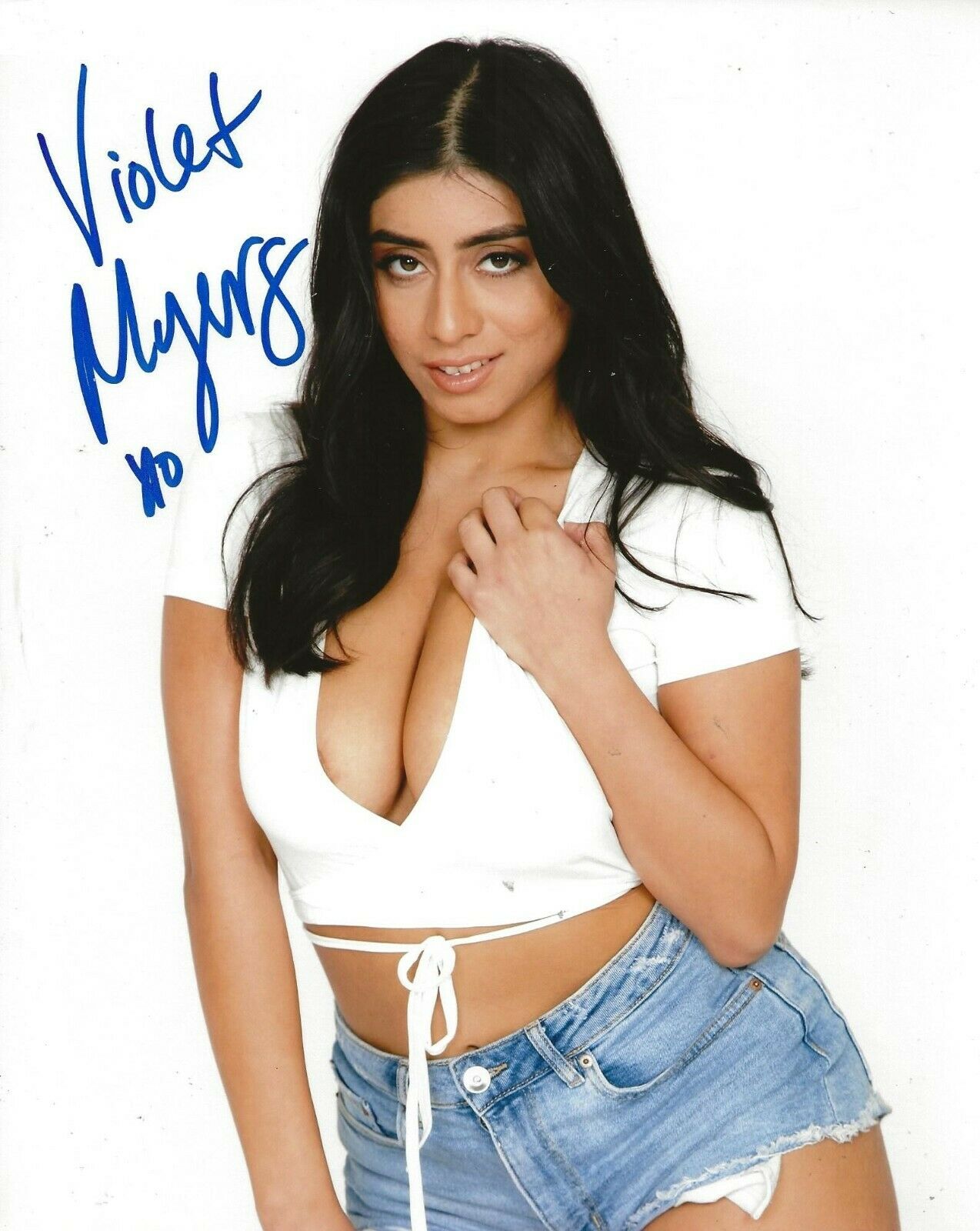 New Listingviolet Myers Adult Video Star Signed Hot X Photo