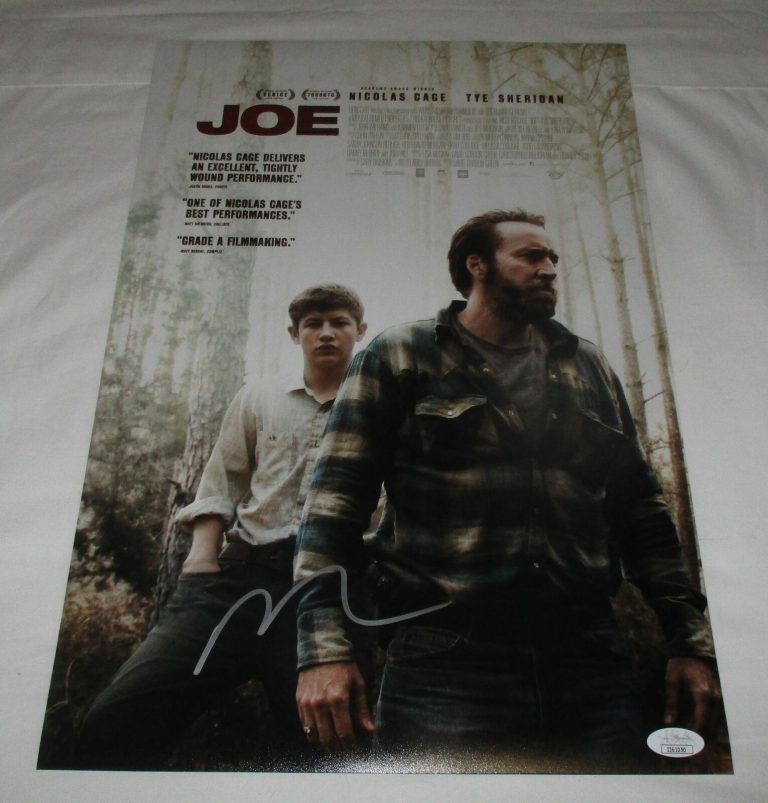 NICOLAS CAGE SIGNED JOE 12X18 MOVIE POSTER JSA COLLECTIBLE MEMORABILIA