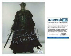 PAUL NORELL “THE LORD OF THE RINGS” SIGNED ‘KING OF THE DEAD’ 8×10 PHOTO G ACOA COLLECTIBLE MEMORABILIA