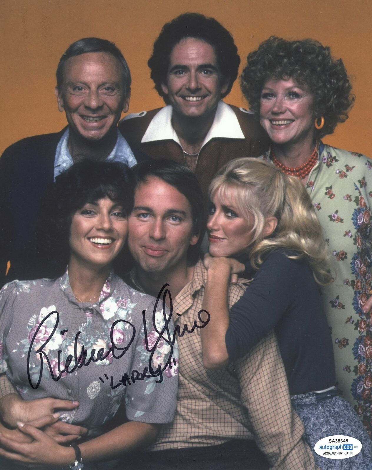 RICHARD KLINE SIGNED THREE S COMPANY X PHOTO ACOA Autographia