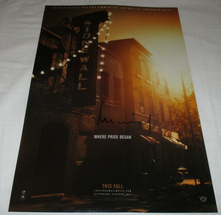 ROLAND EMMERICH SIGNED STONEWALL 12X18 MOVIE POSTER COLLECTIBLE MEMORABILIA