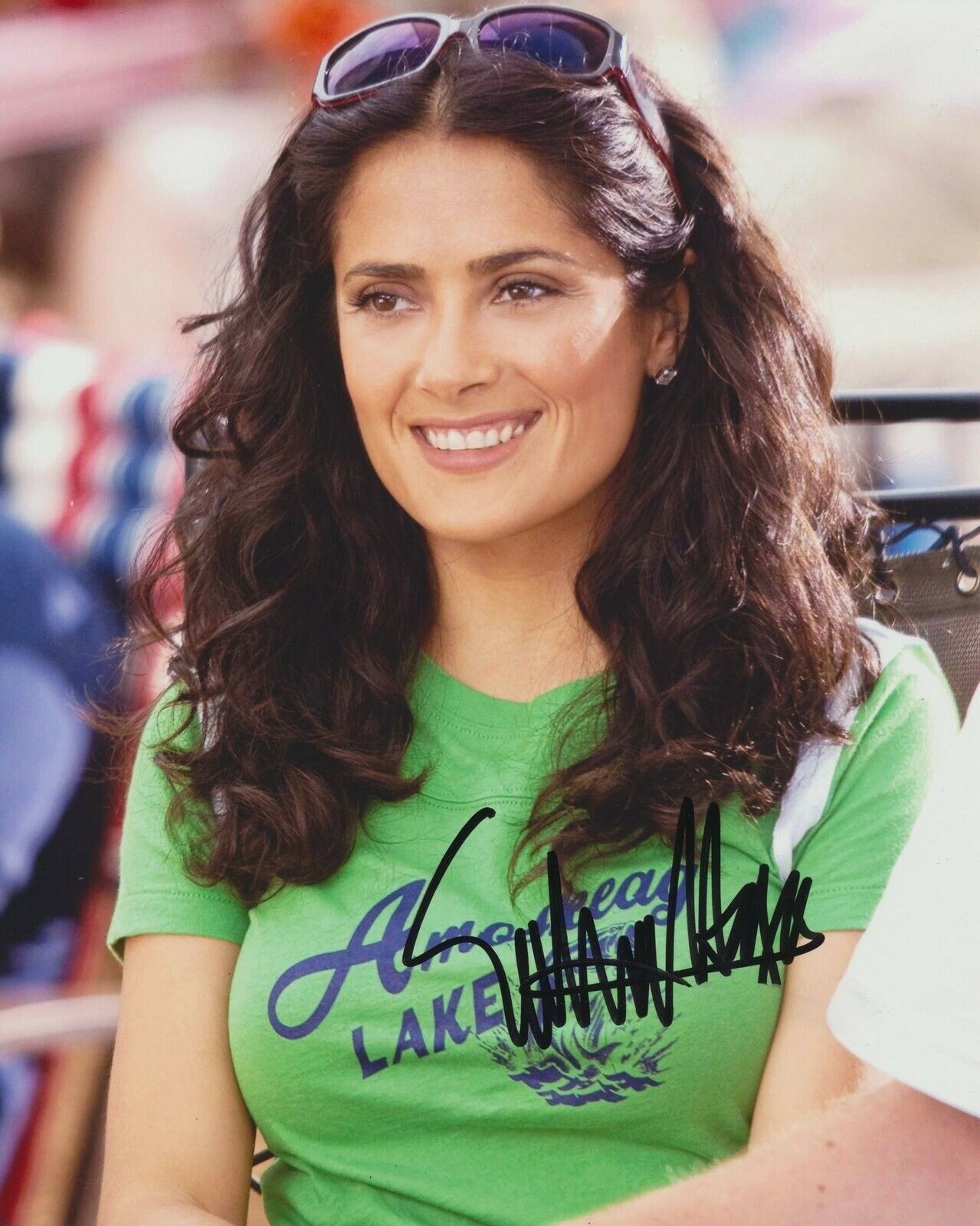 Salma Hayek Signed Grown Ups 8x10 Photo Autographia 5965