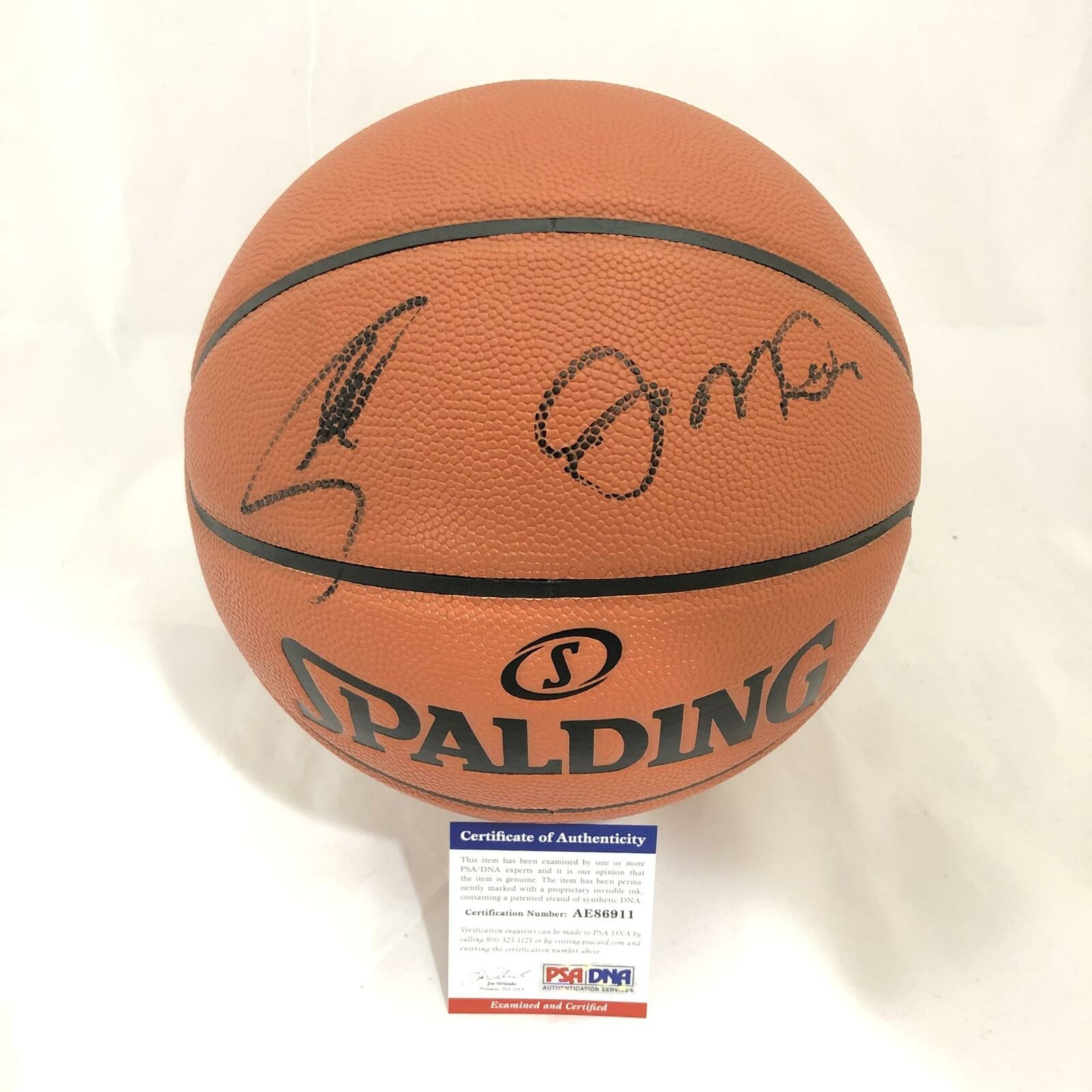 Stephen Curry & Joe Montana Signed Basketball PSA/DNA Autographed Steph ...