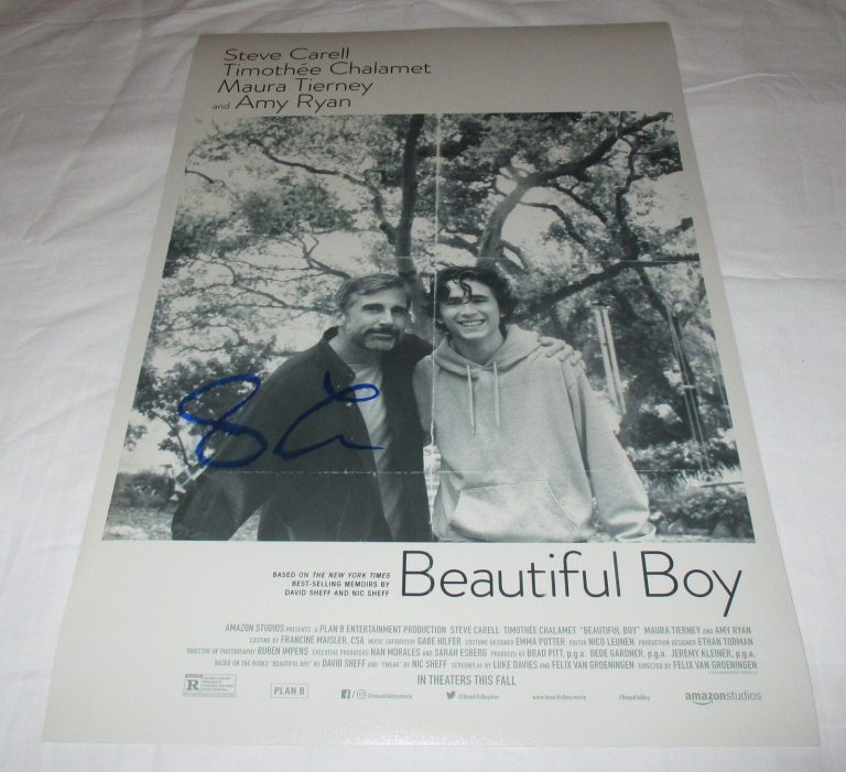 STEVE CARELL SIGNED BEAUTIFUL BOY 12X18 MOVIE POSTER COLLECTIBLE MEMORABILIA