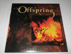 THE OFFSPRING SIGNED IGNITION VINYL RECORD JSA COLLECTIBLE MEMORABILIA