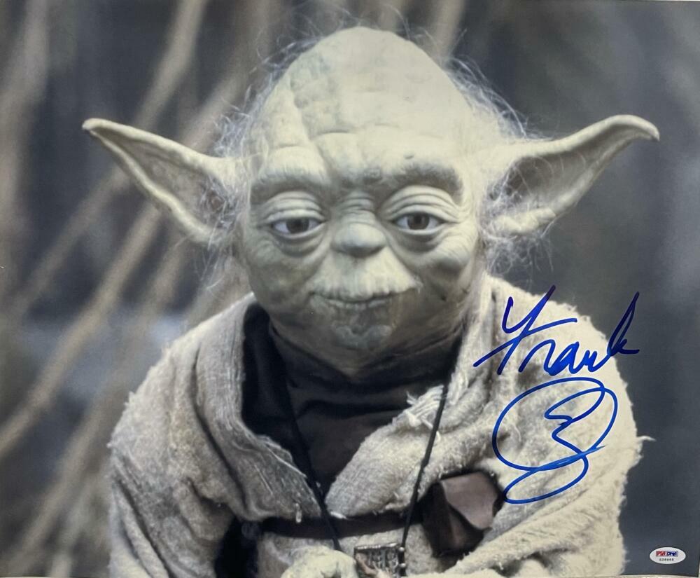 FRANK OZ SIGNED 16X20 YODA PHOTO STAR WARS AUTHNETIC AUTOGRAPH PSA COA B