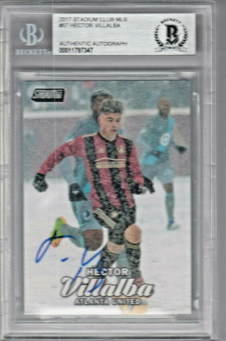 HECTOR VILLALBA SIGNED STADIUM CLUB ATLANTA UNITED RC SOCCER CARD BECKETT (BAS) COLLECTIBLE MEMORABILIA