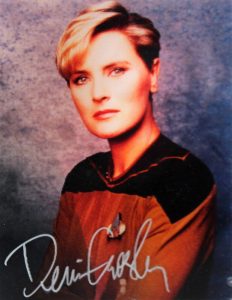 DENISE CROSBY STAR TREK THE NEXT GENERATION SIGNED 8×10 HOLOGRAPHIC PHOTO BAS COLLECTIBLE MEMORABILIA