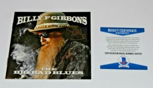 BILLY F GIBBONS SIGNED (THE BIG BAD BLUES) CD ALBUM *ZZ TOP* BECKETT U56700 COLLECTIBLE MEMORABILIA