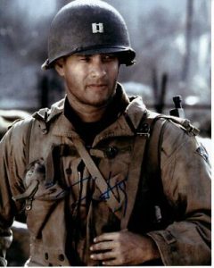 TOM HANKS SIGNED AUTOGRAPHED SAVING PRIVATE RYAN CAPTAIN MILLER PHOTO COLLECTIBLE MEMORABILIA
