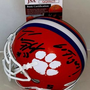 Terrence Flagler signed Clemson Tigers mini helmet autographed JSA