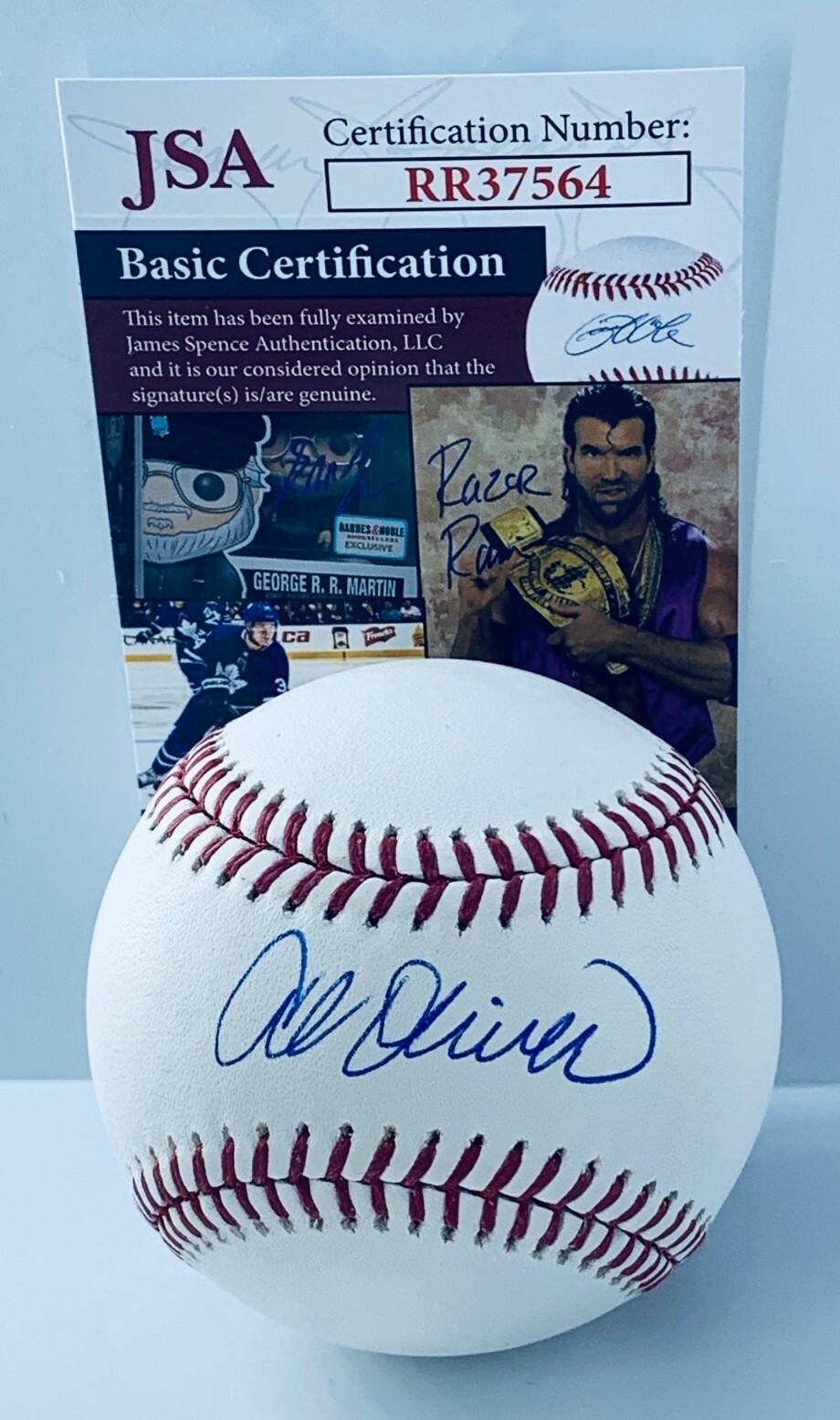 AL OLIVER PITTSBURGH PIRATES SIGNED MLB BASEBALL BALL AUTOGRAPHED JSA COLLECTIBLE MEMORABILIA