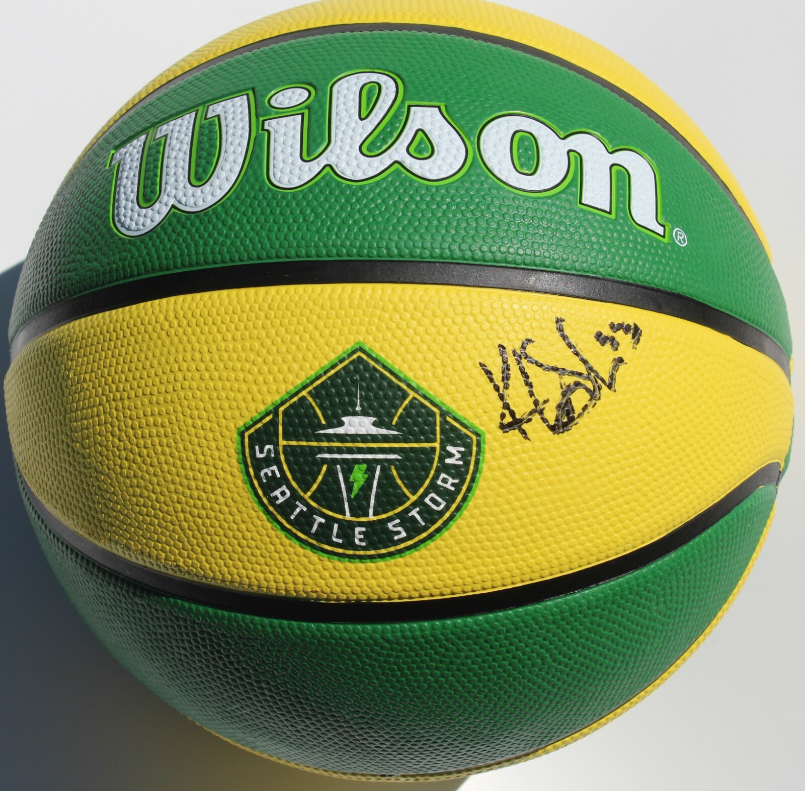 Katie Lou Samuelson Signed Seattle Storm Logo Basketball w/Beckett COA BB35299