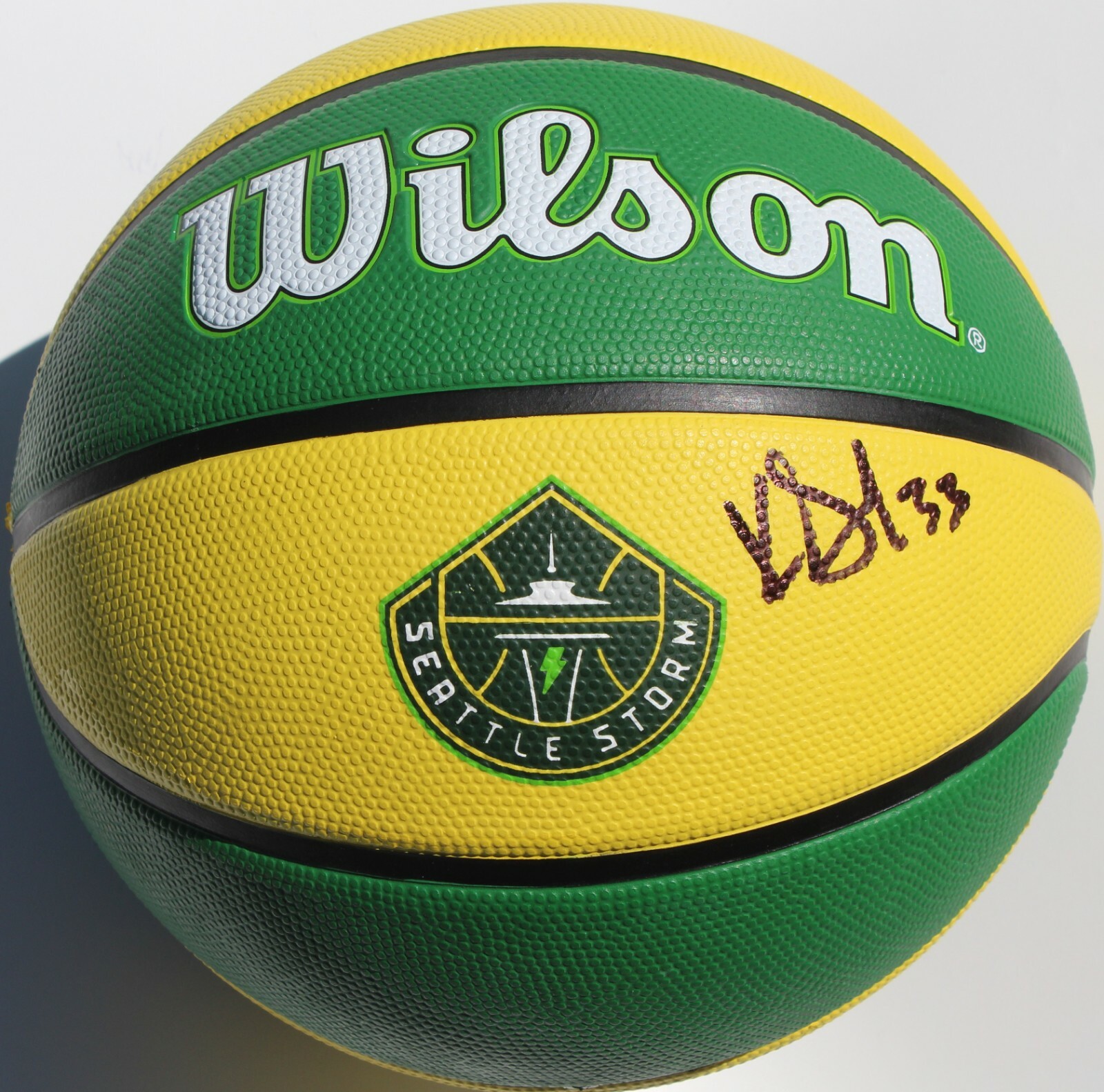 Katie Lou Samuelson Signed Seattle Storm Logo Basketball w/Beckett COA BB35300