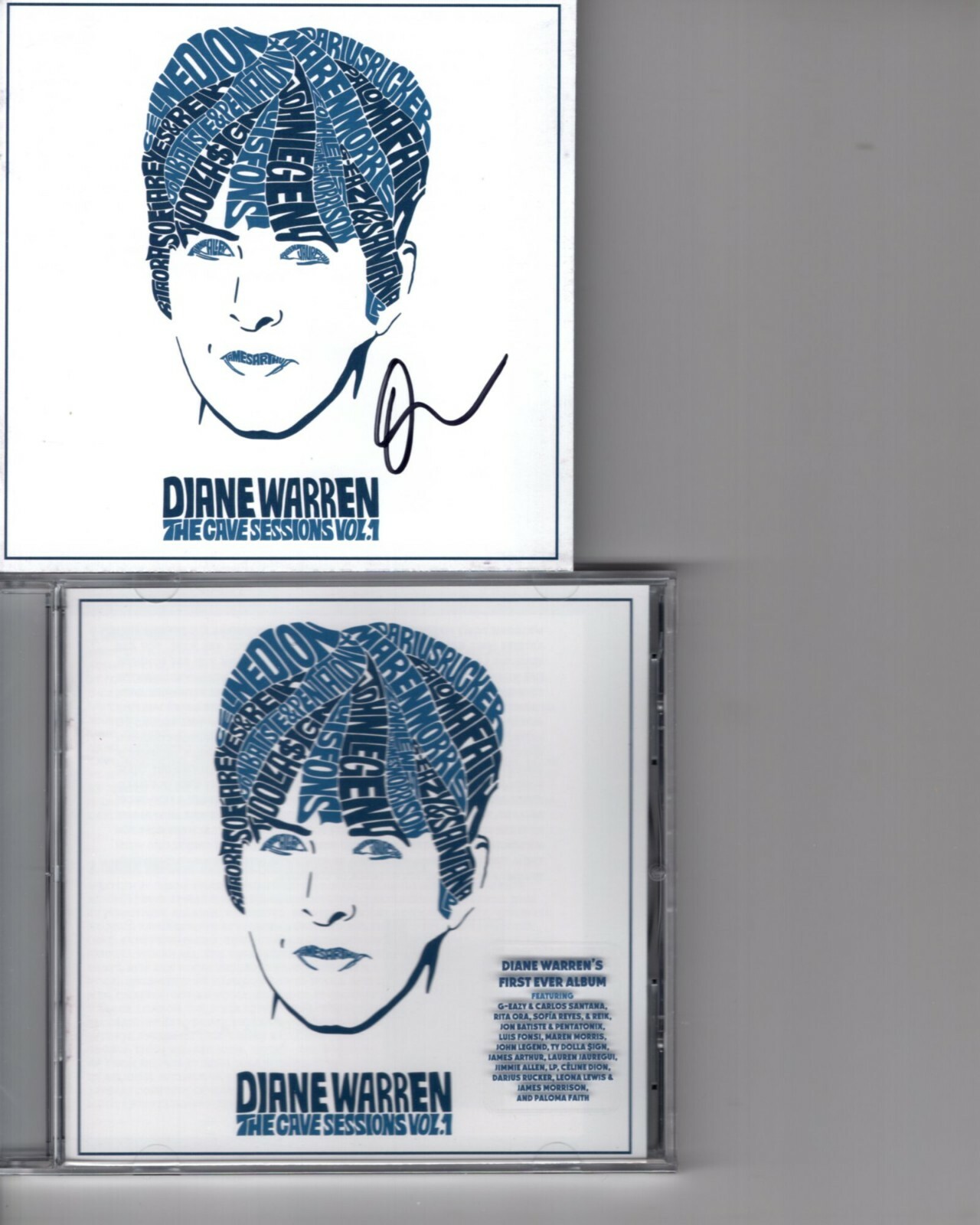 DIANE WARREN signed autographed THE CAVE SESSIONS VOL 1 CD Insert