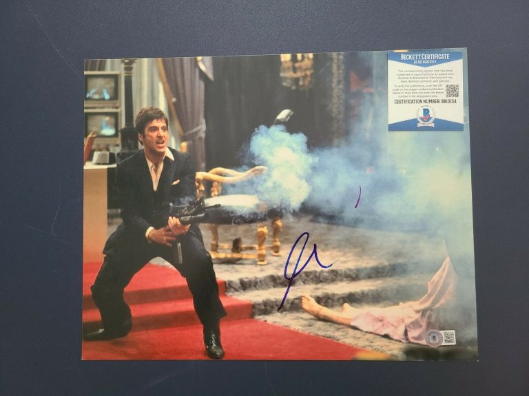 AL PACINO SIGNED 11×14 SCARFACE TONY MONTANA PHOTO BECKETT BAS COLLECTIBLE MEMORABILIA