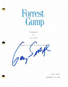 GARY SINISE SIGNED AUTOGRAPH FORREST GUMP FULL MOVIE SCRIPT – TOM HANKS, RARE  COLLECTIBLE MEMORABILIA
