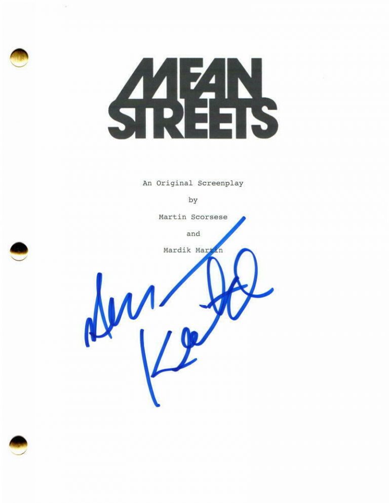 HARVEY KEITEL SIGNED AUTOGRAPH MEAN STREETS FULL MOVIE SCRIPT – ROBERT DENIRO  COLLECTIBLE MEMORABILIA