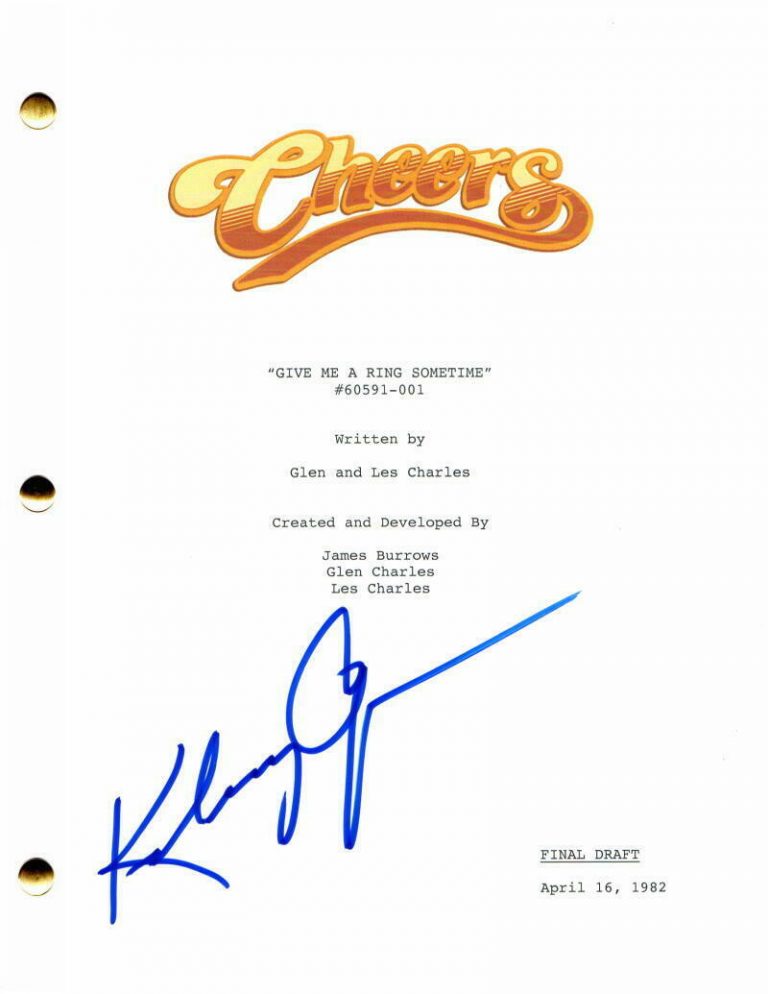 KELSEY GRAMMER SIGNED AUTOGRAPH CHEERS FULL PILOT SCRIPT – FRASIER TOY STORY  COLLECTIBLE MEMORABILIA