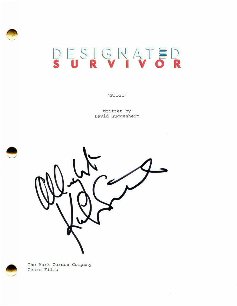 KIEFER SUTHERLAND SIGNED AUTOGRAPH DESIGNATED SURVIVOR FULL PILOT
