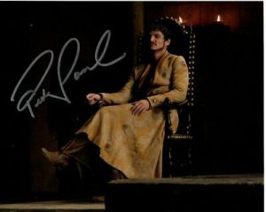 PEDRO PASCAL SIGNED GAME OF THRONES OBERYN MARTELL 8×10 PHOTO COLLECTIBLE MEMORABILIA