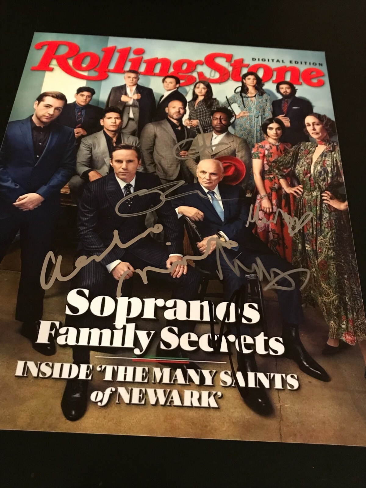 MANY SAINTS OF NEWARK SIGNED ROLLING STONE PHOTO 11X14 GANDOLFINI ODOM BECKETT D