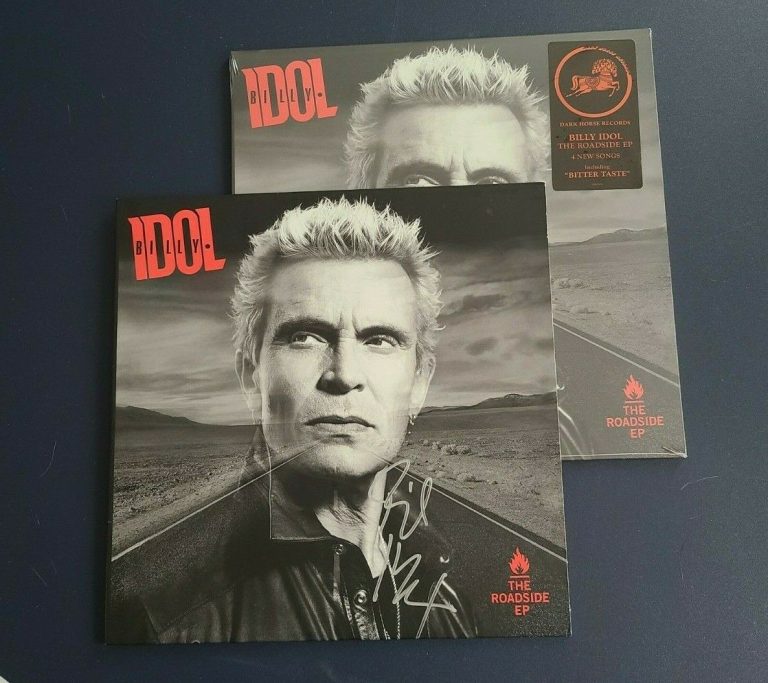 BILLY IDOL SIGNED AUTOGRAPHED THE ROADSIDE EP LP RECORD ALBUM COLLECTIBLE MEMORABILIA