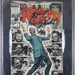 (4) Stan Lee, Claremont, Byrne, Shooter Signed The Marvel Fumetti Comic BAS Slab