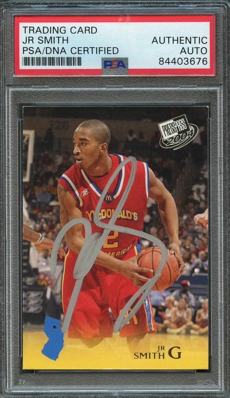 2004 Press Pass #26 J.R. Smith Signed Card AUTO PSA Slabbed